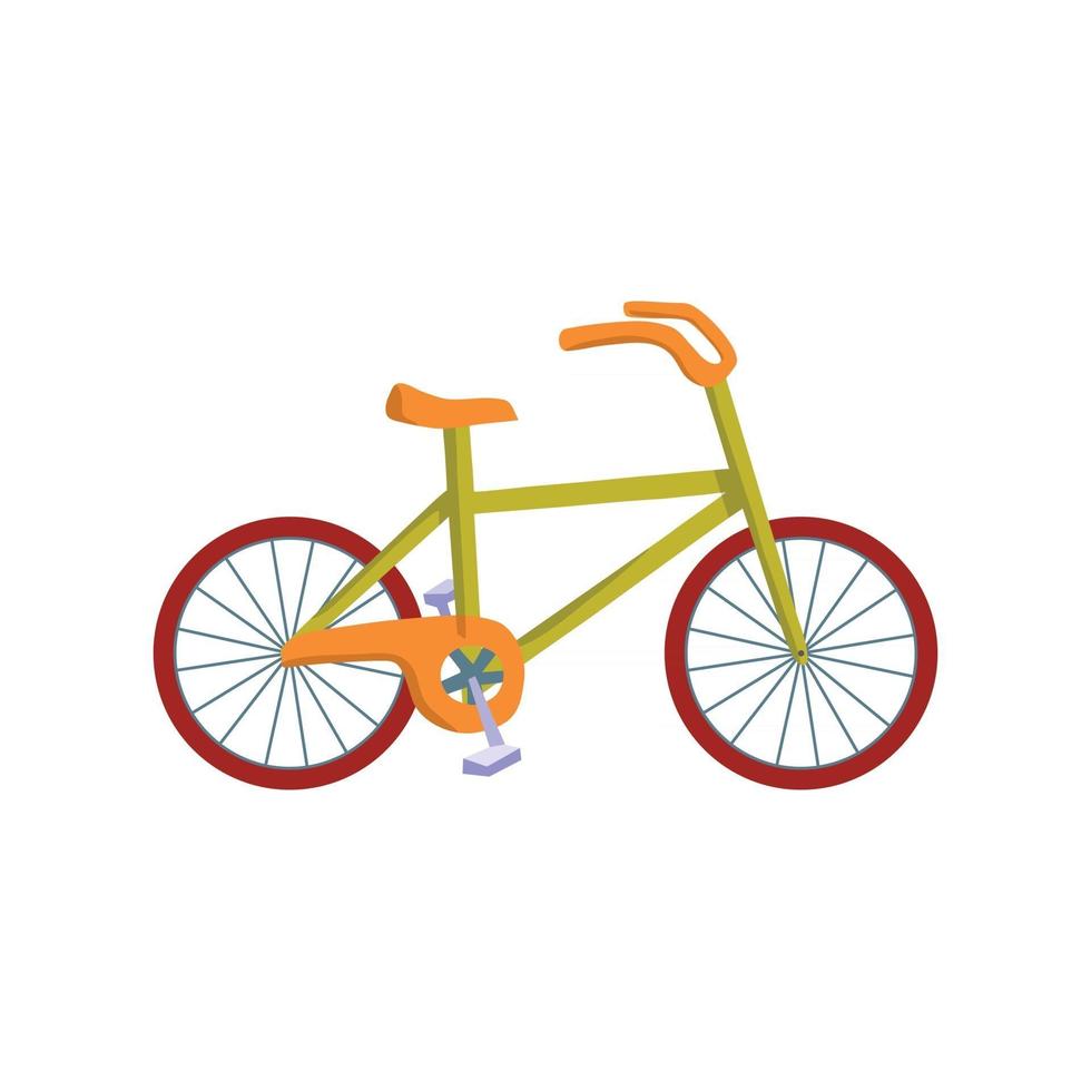 fiets vervoer, platte pictogram ontwerp vectorillustratie vector