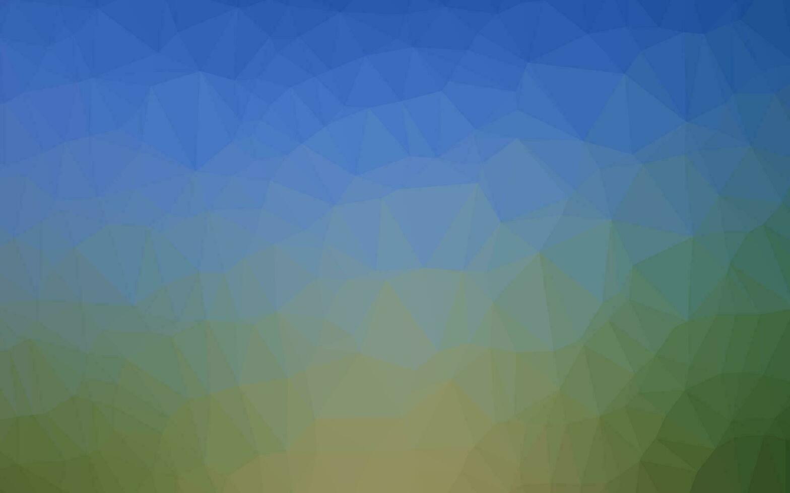 lichtblauw, groen vector wazig driehoekspatroon.