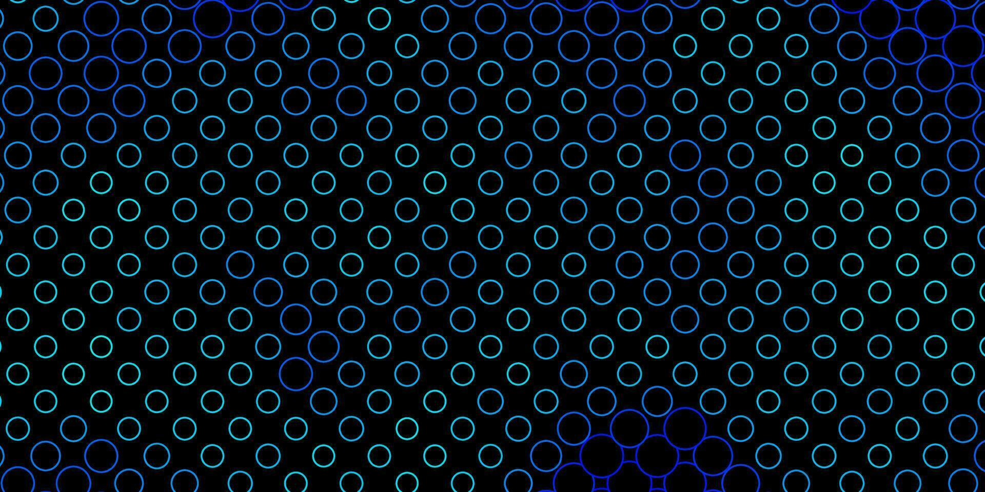 donkerblauw vector sjabloon met cirkels.