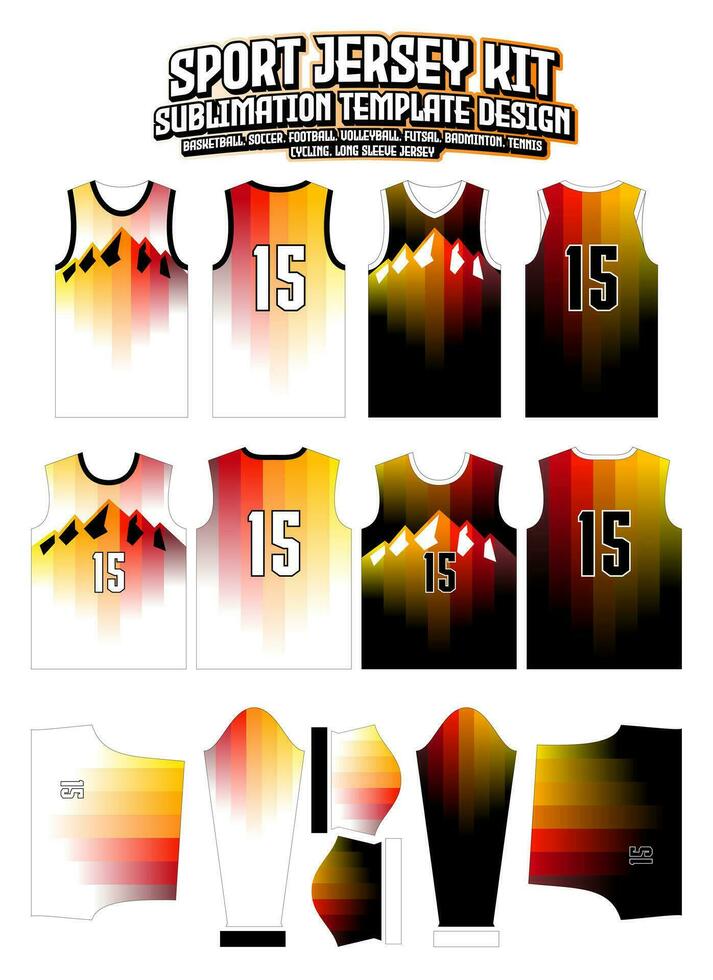 Utah concept Jersey ontwerp sportkleding patroon sjabloon vector