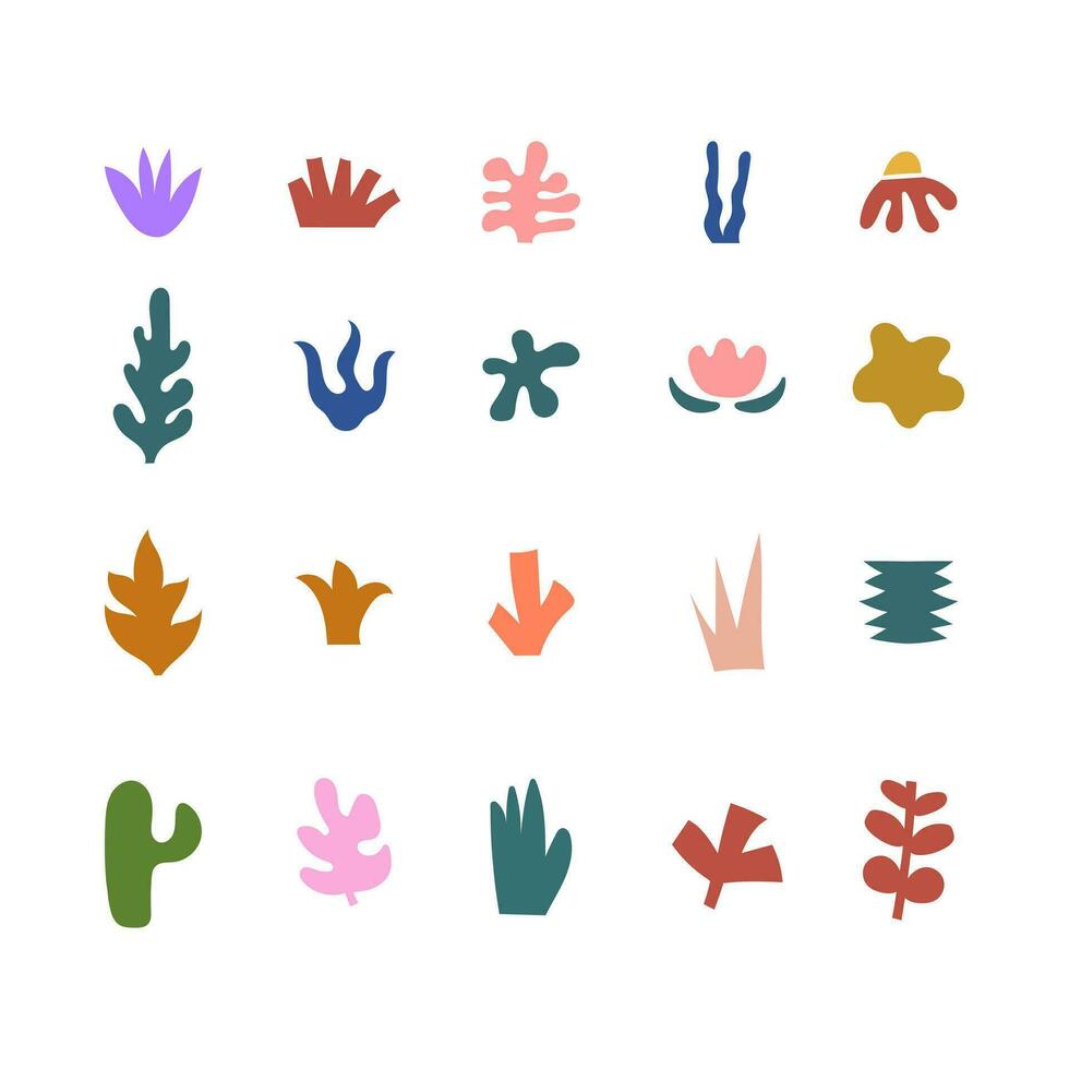 biologisch abstract vorm hand- getrokken illustratie vector