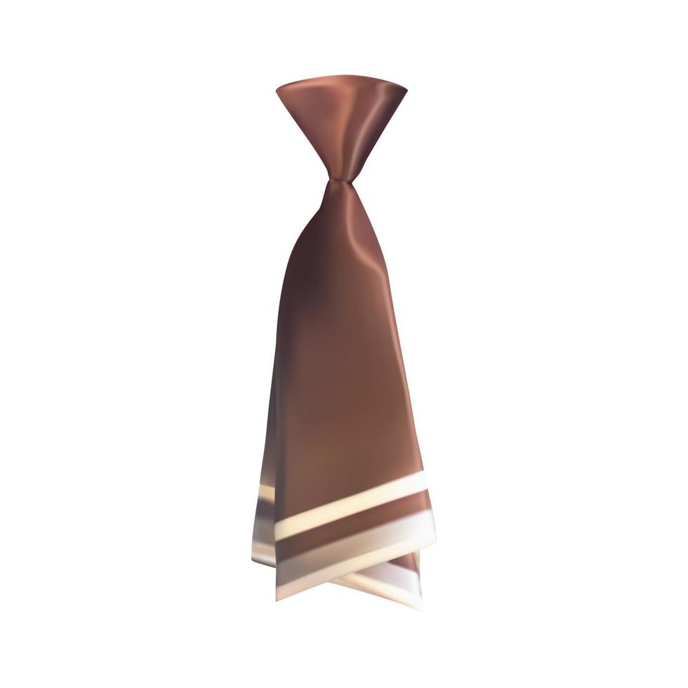 realistische 3D-stropdas op een witte achtergrond. vector illustratie
