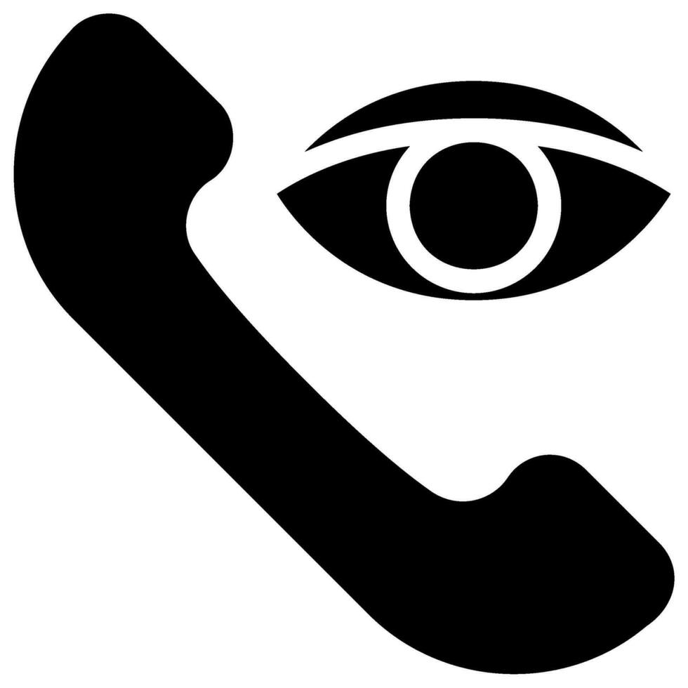 telefoongesprek glyph-pictogram vector