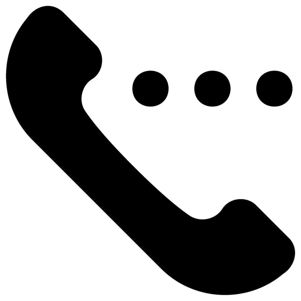 telefoongesprek glyph-pictogram vector