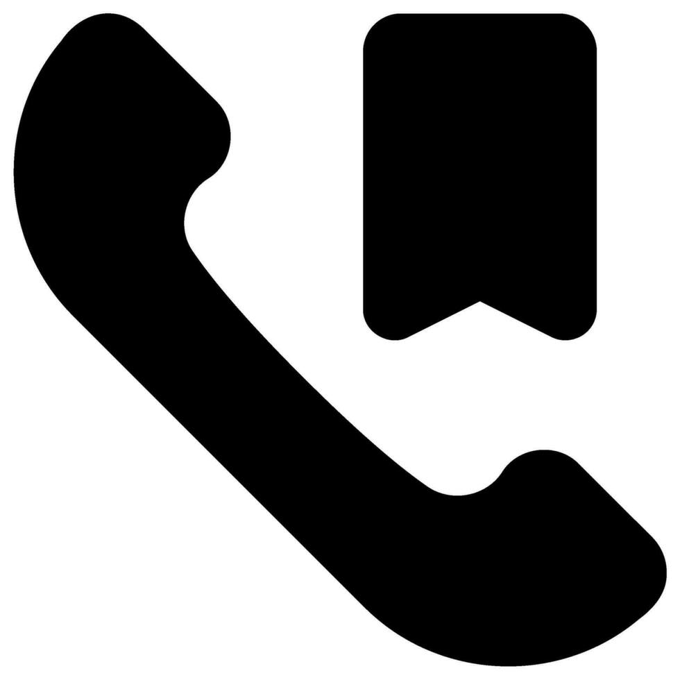 telefoongesprek glyph-pictogram vector