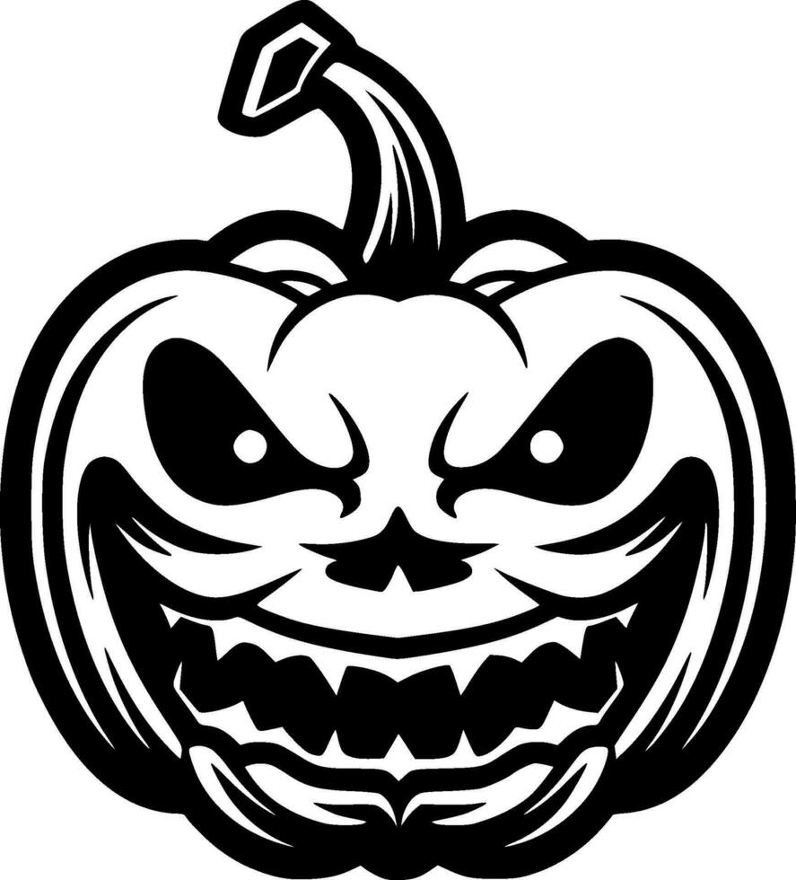 hallowe'en - minimalistische en vlak logo - vector illustratie