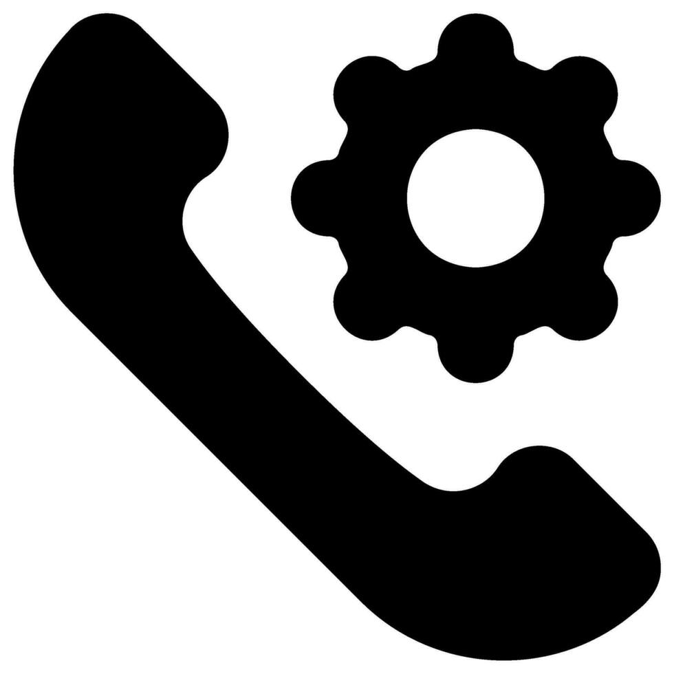 telefoongesprek glyph-pictogram vector