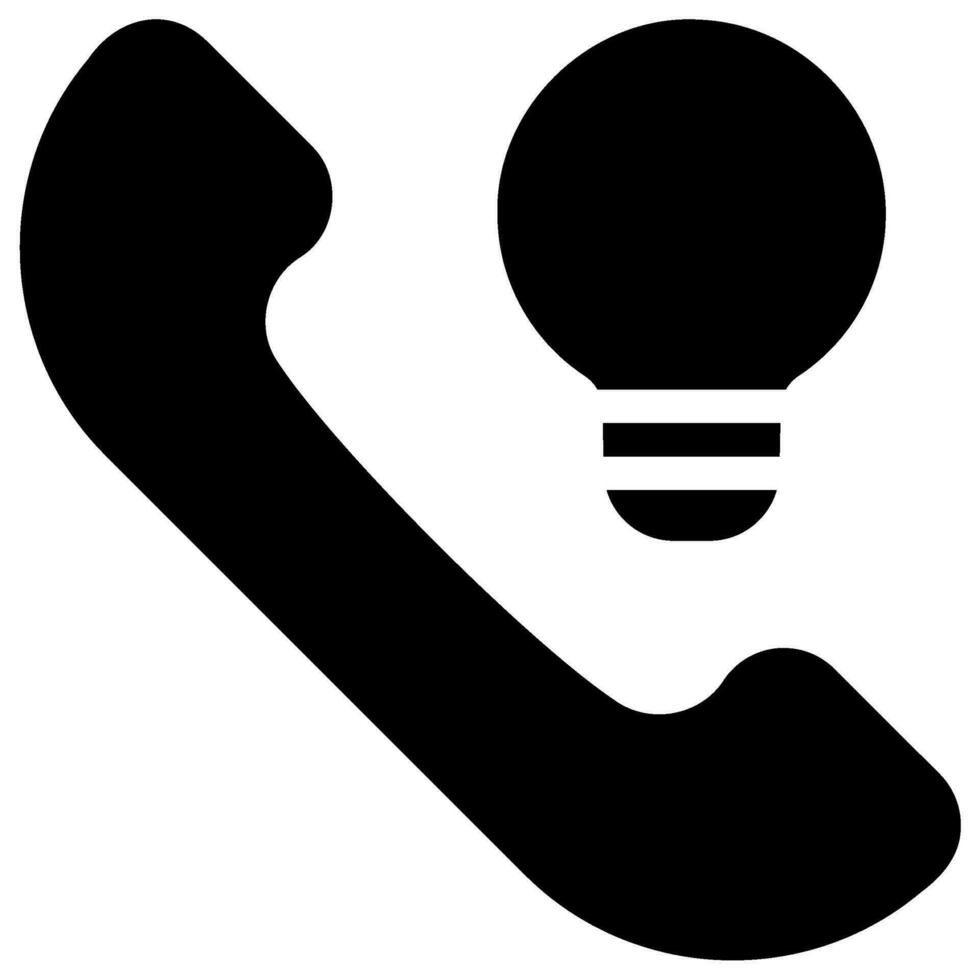 telefoongesprek glyph-pictogram vector