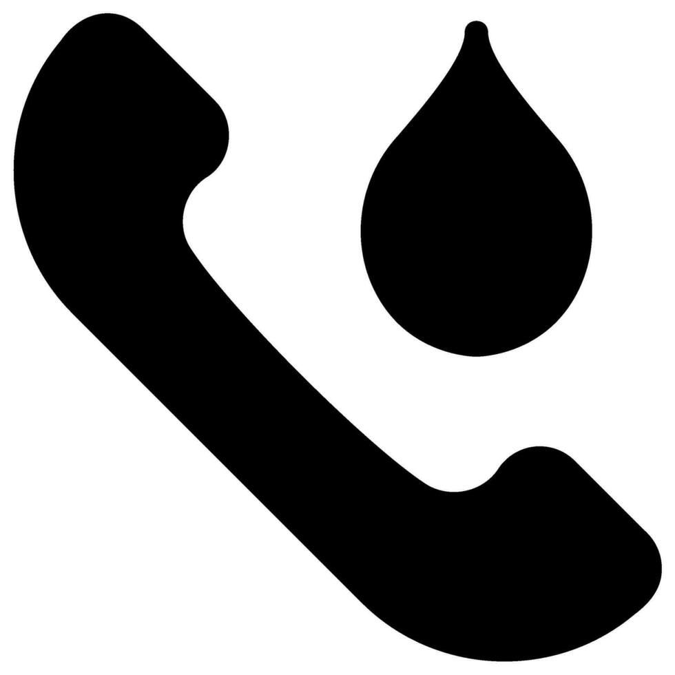 telefoongesprek glyph-pictogram vector