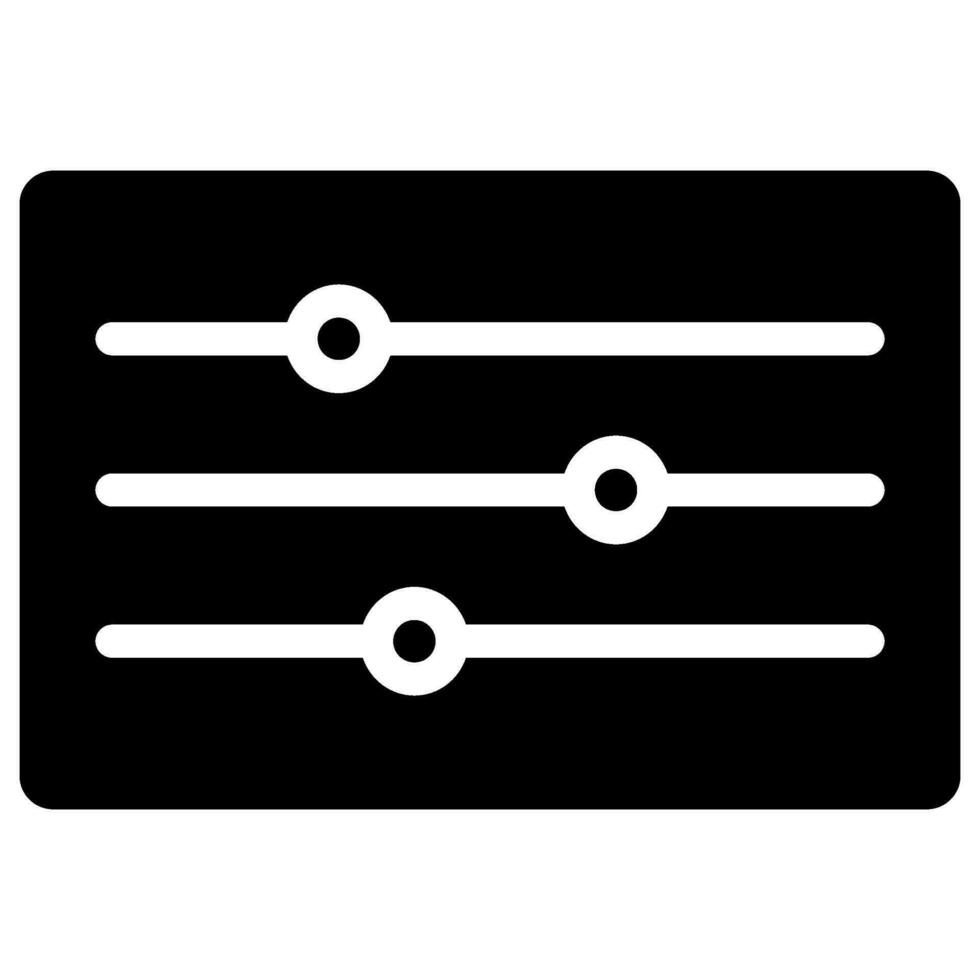 instellingen glyph-pictogram vector