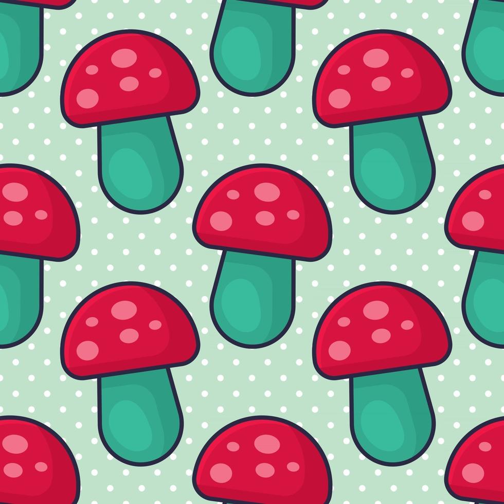 paddestoelen naadloze patroon illustratie vector