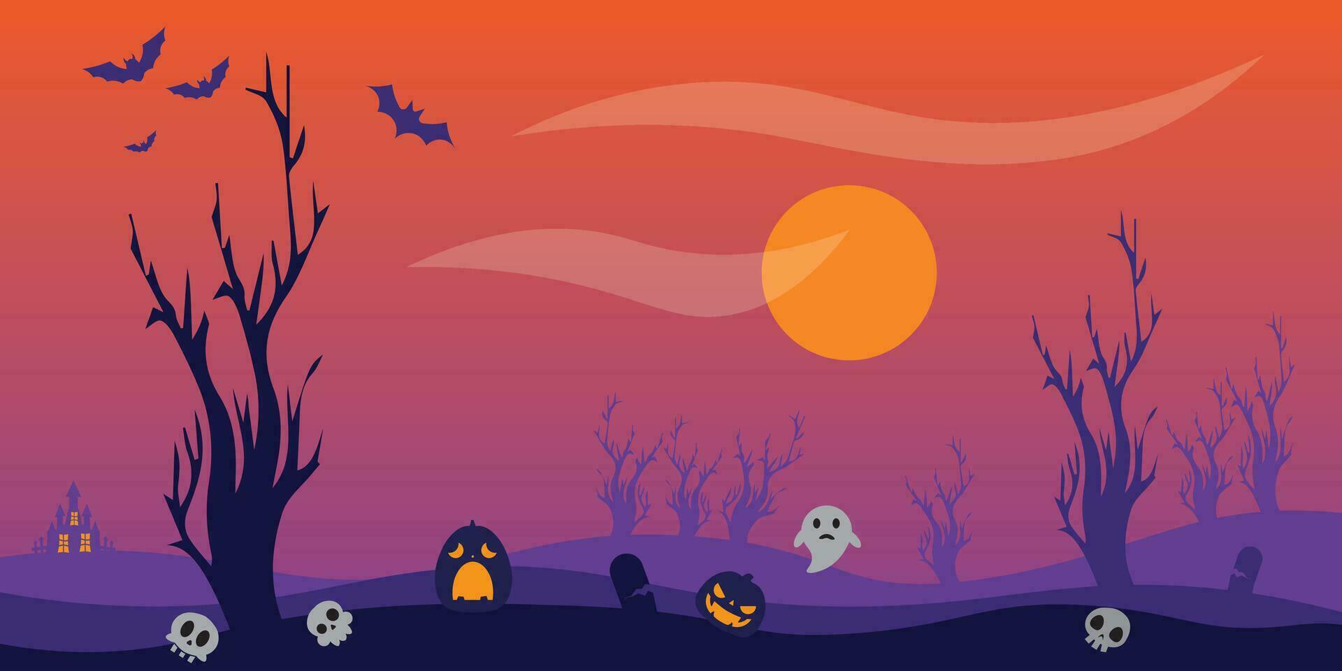 vector achtergrond ontwerp met halloween thema