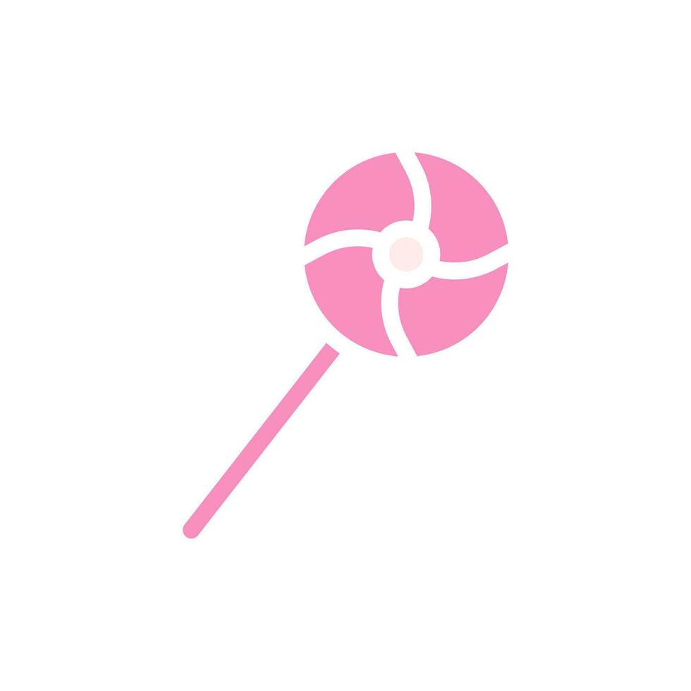 snoep liefde icoon solide roze wit stijl Valentijn illustratie symbool perfect. vector