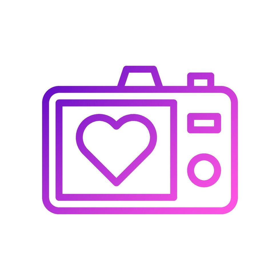 afbeelding liefde icoon helling Purper roze stijl Valentijn illustratie symbool perfect. vector