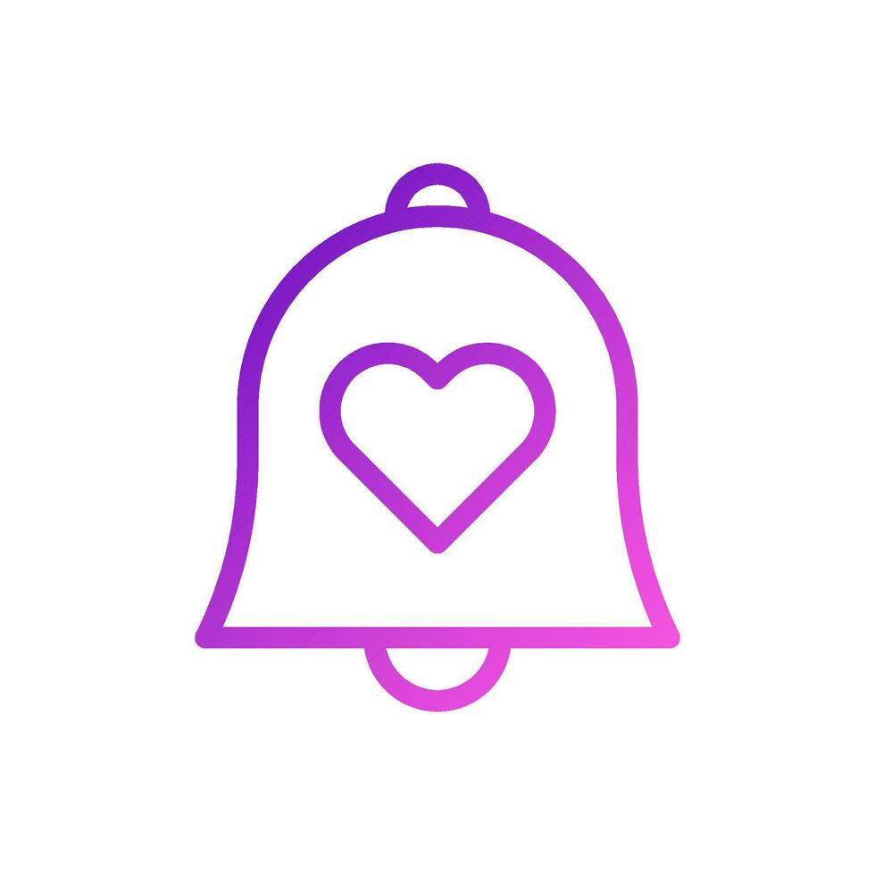 klok liefde icoon helling Purper roze stijl Valentijn illustratie symbool perfect. vector