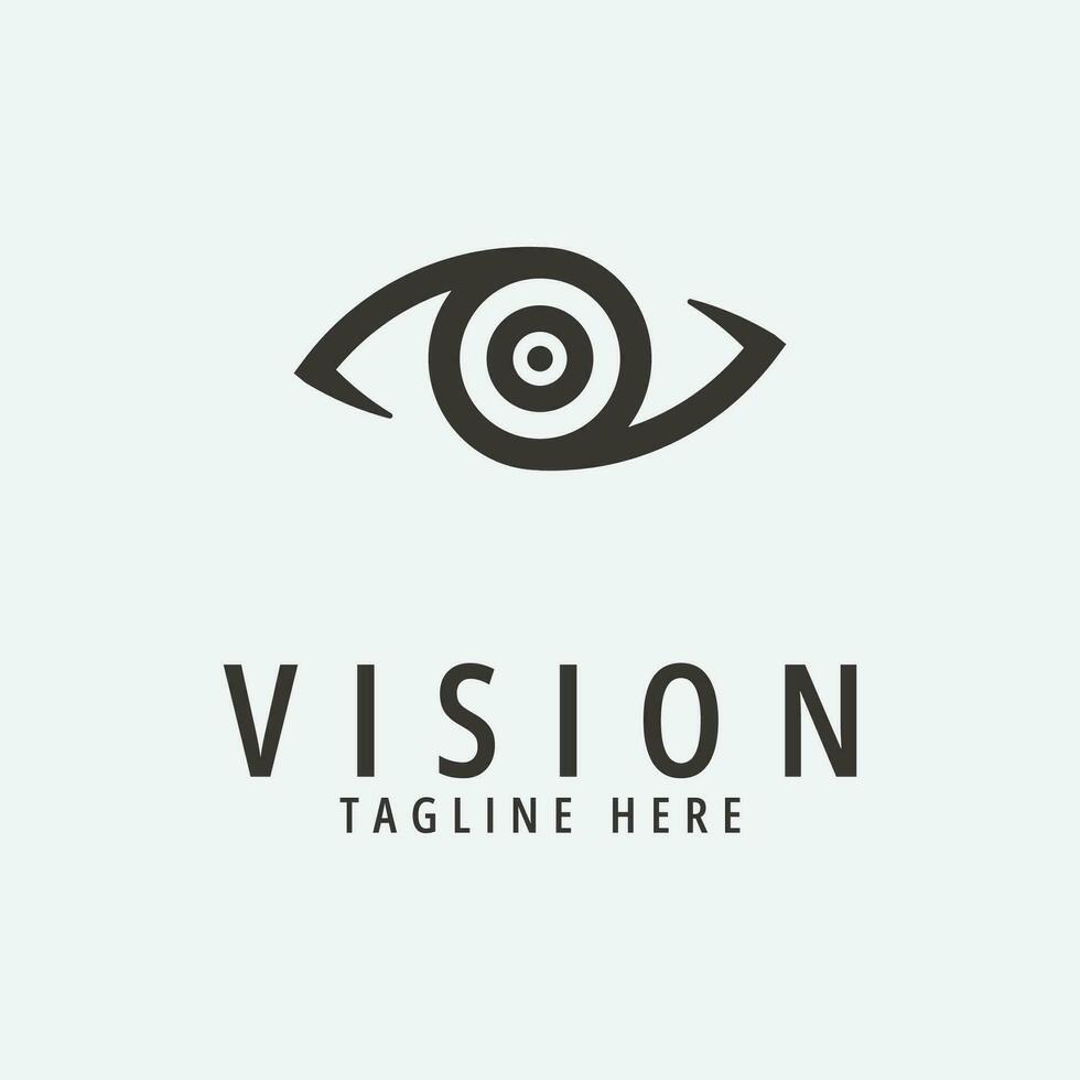 visie logo vector illustratie ontwerp