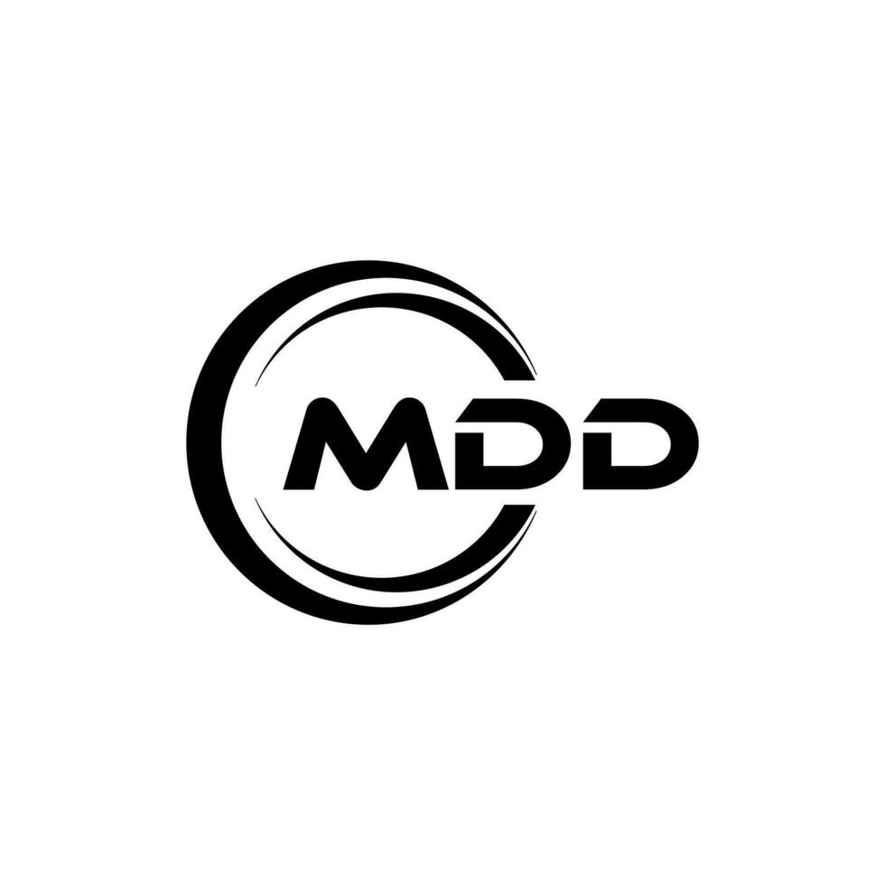 mdd logo ontwerp, inspiratie voor een uniek identiteit. modern elegantie en creatief ontwerp. watermerk uw succes met de opvallend deze logo. vector
