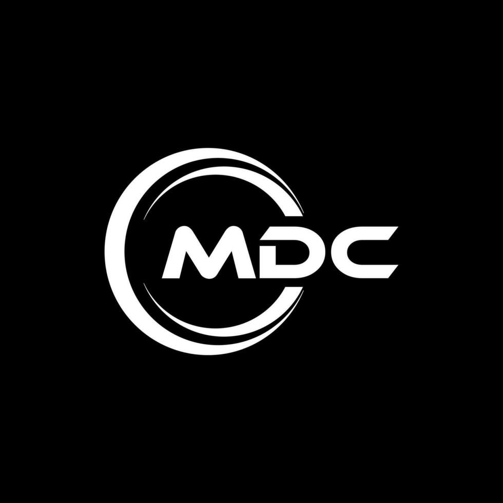 mdc logo ontwerp, inspiratie voor een uniek identiteit. modern elegantie en creatief ontwerp. watermerk uw succes met de opvallend deze logo. vector