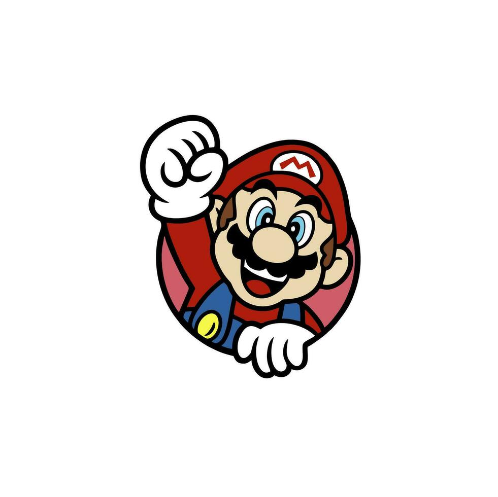 schattig illustratie ontwerpen voor de tekens in de super Mario broeders spel vector