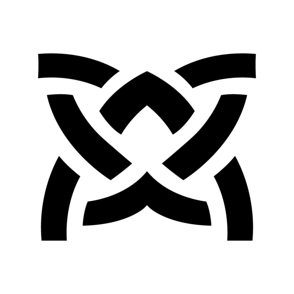 keltisch knopen icoon vector. keltisch tekens illustratie symbool. keltisch tekeningen symbool of logo. vector