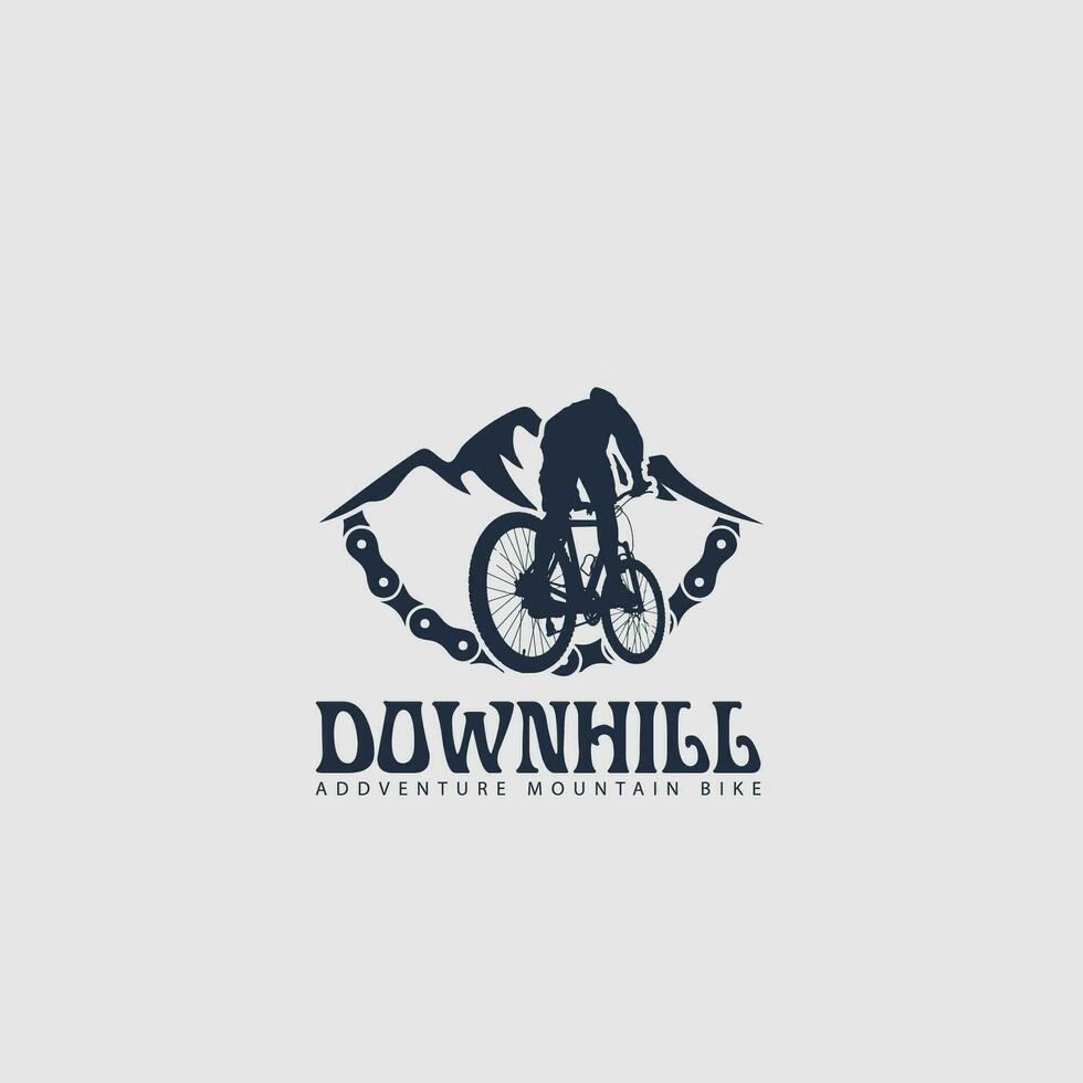 mountainbike logo vector