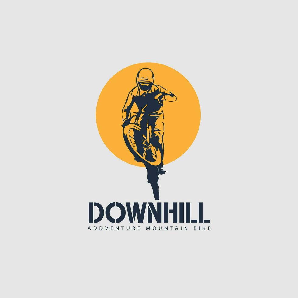 mountainbike logo vector