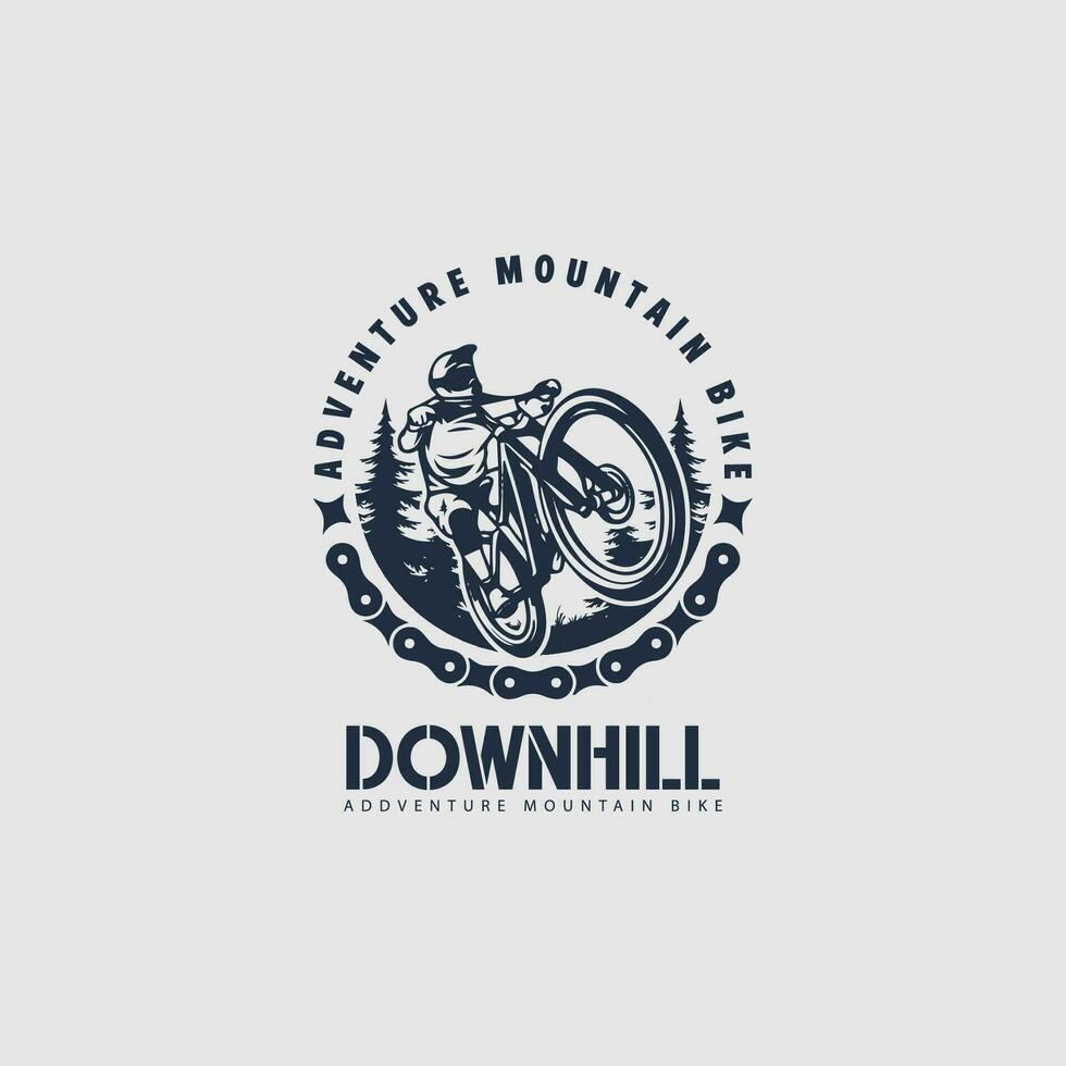 mountainbike logo vector