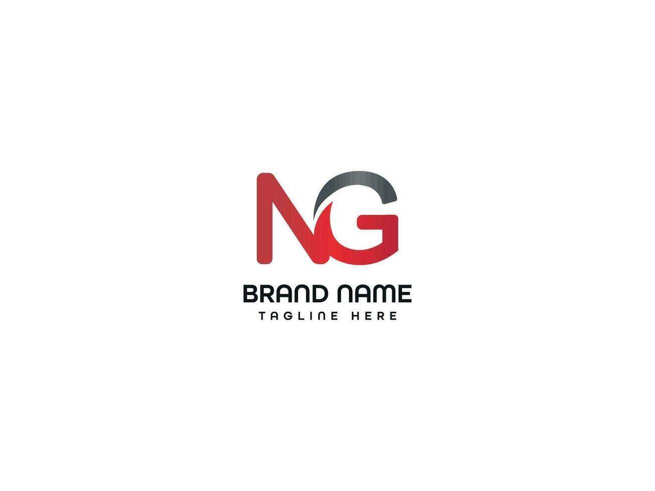 ng letter logo vector