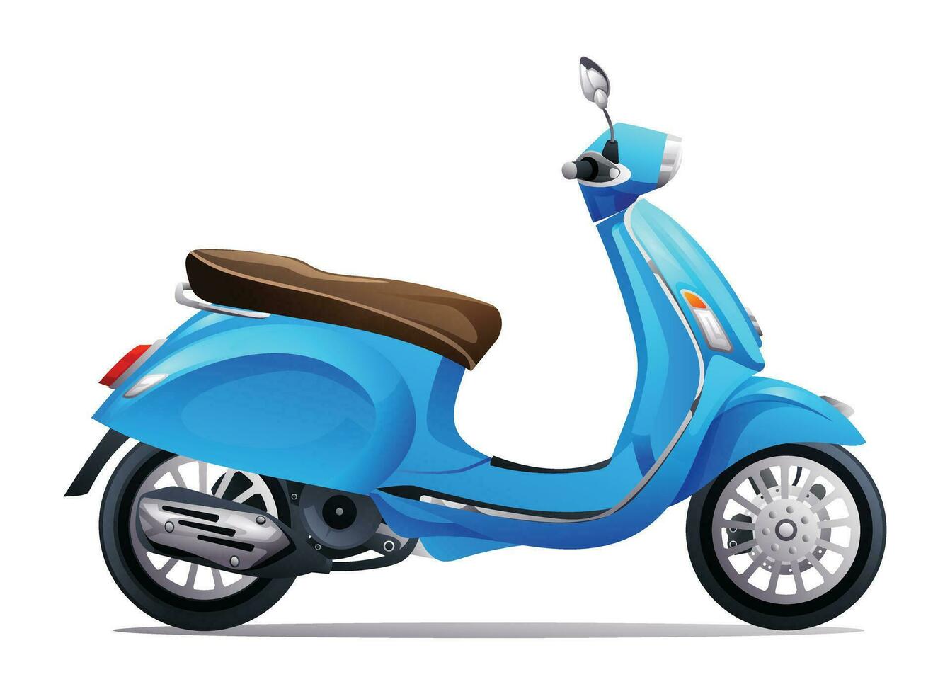 scooter motorfiets vector illustratie geïsoleerd Aan wit achtergrond