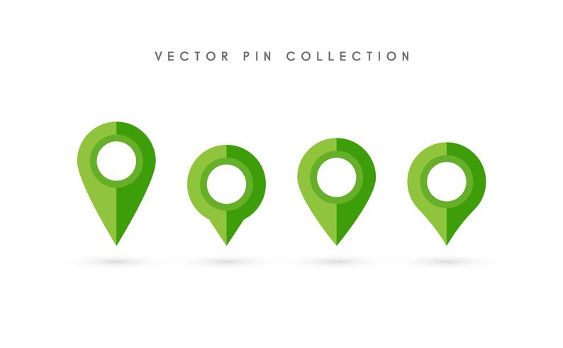 Locatie pin. Kaart pin plat pictogram vector ontwerp.