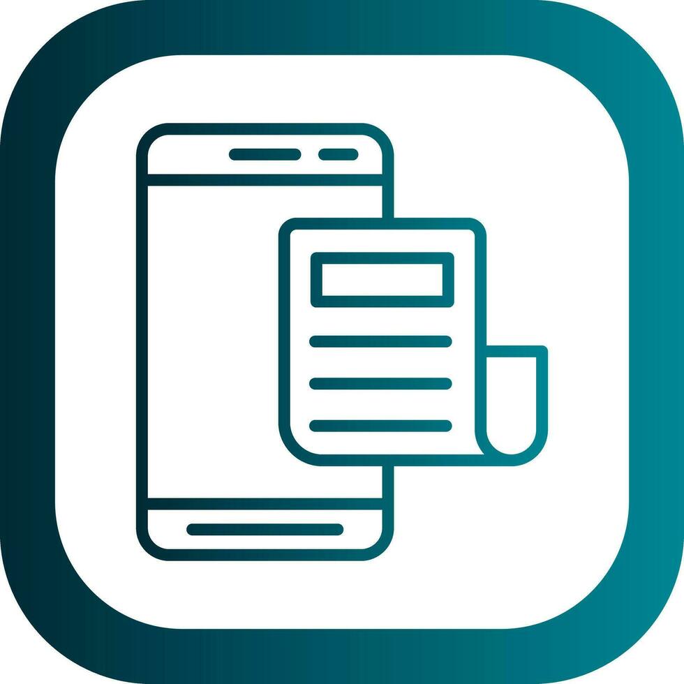 mobiel krant- vector icoon ontwerp