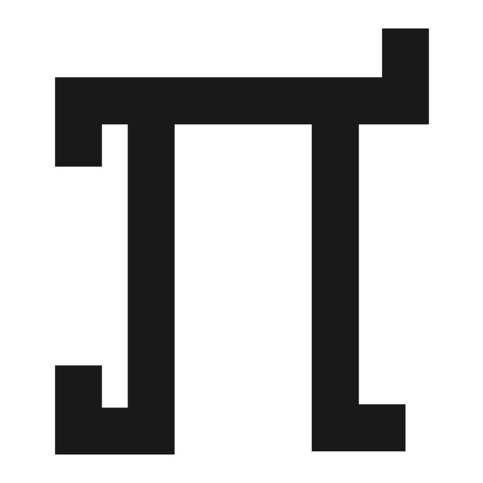 pi wiskunde icoon vector