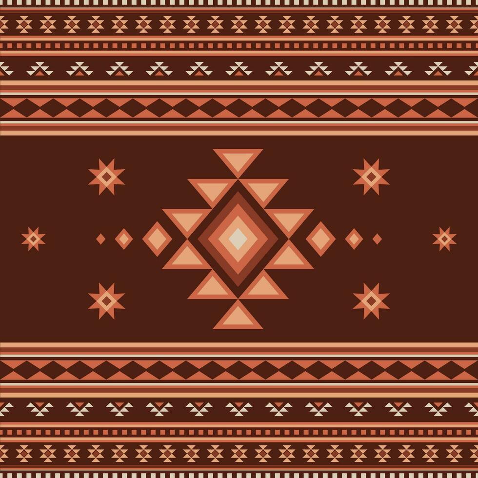 etnisch aztec naadloos patroon tribal Navajo patroongeometrisch ornament vector illustratie in boho stijl tapijt textiel afdrukken structuur