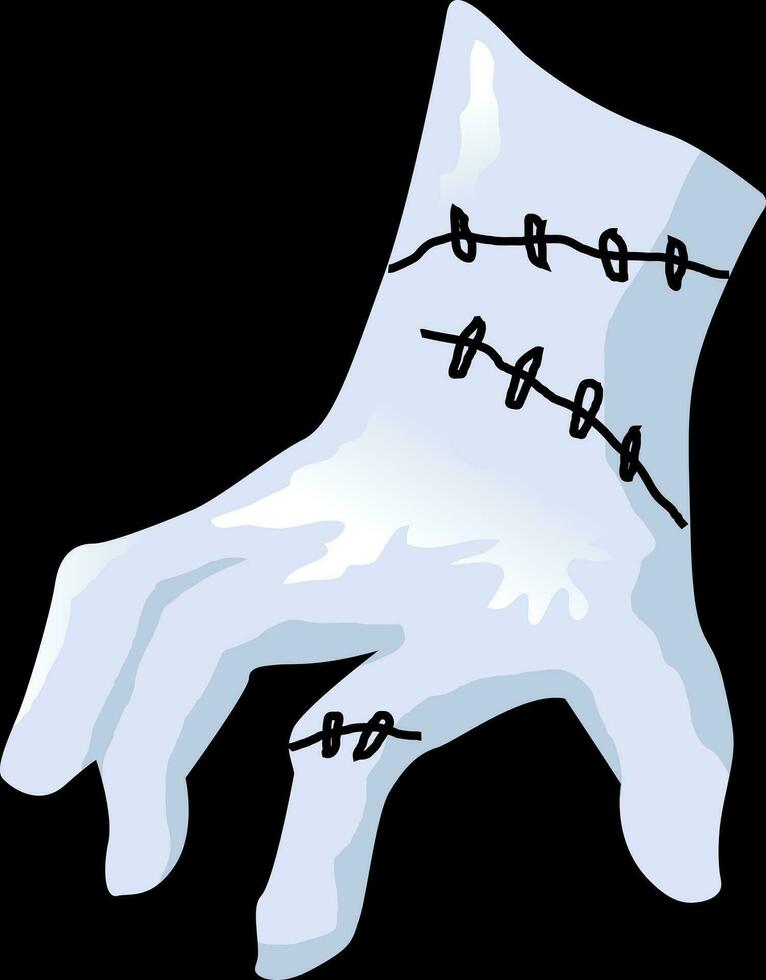 halloween zombie hand- illustratie vector