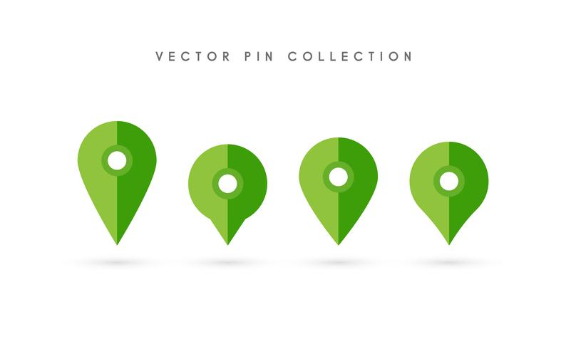 Locatie pin. Kaart pin plat pictogram vector ontwerp.