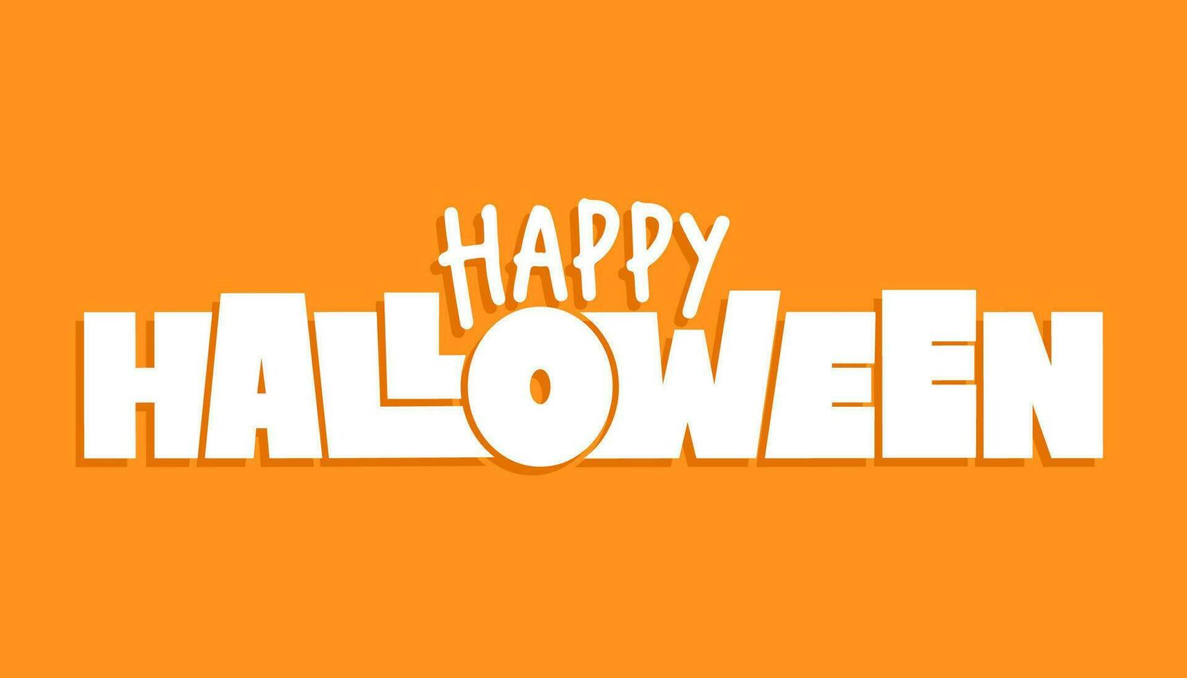 gelukkig halloween, koel modern belettering ontwerp. uitnodiging voor halloween partij of evenement. vector