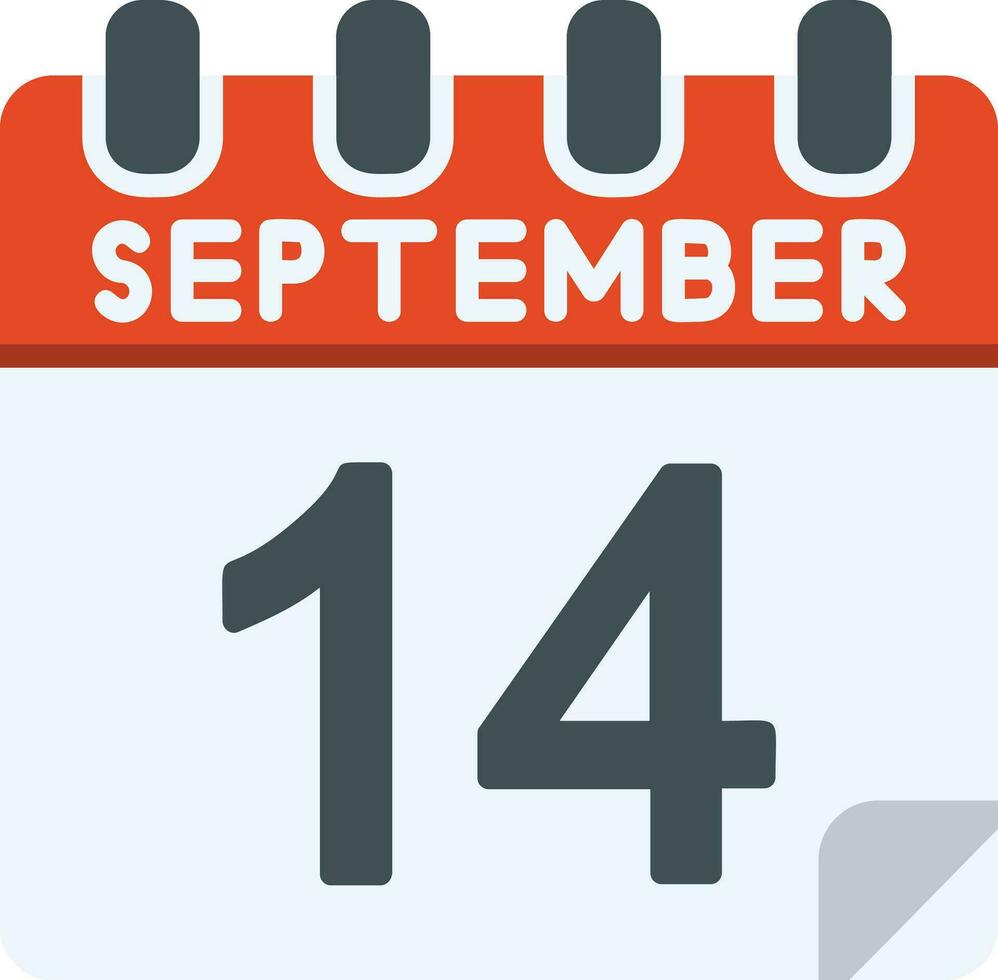 14 september vlak icoon vector