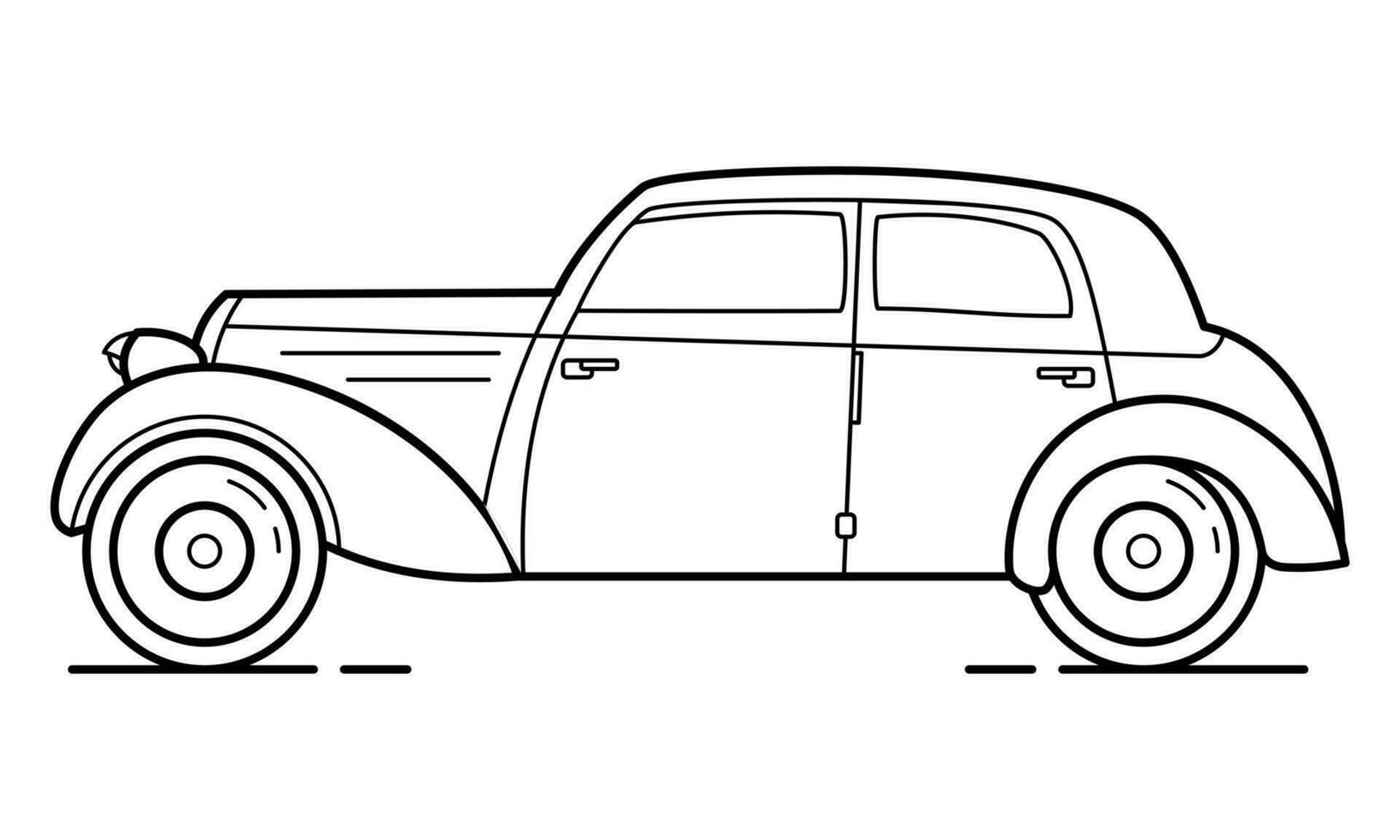 dagelijks auto schets ontwerp voor tekening boek vector