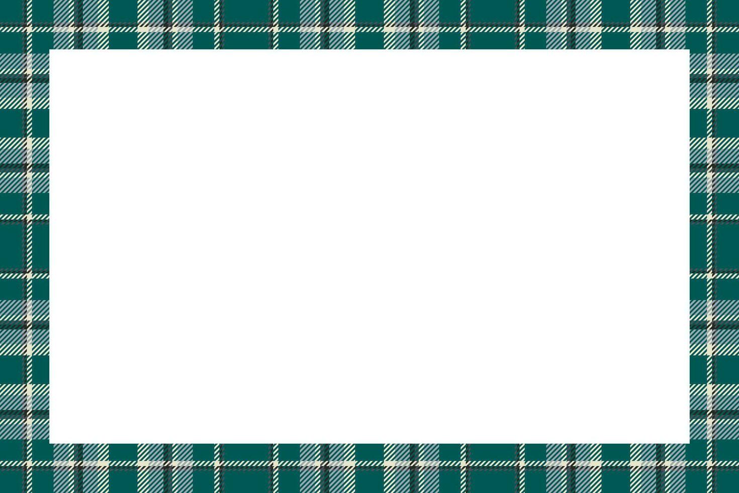 wijnoogst kader vector. Schots grens patroon retro stijl. Schotse ruit plaid ornament. vector