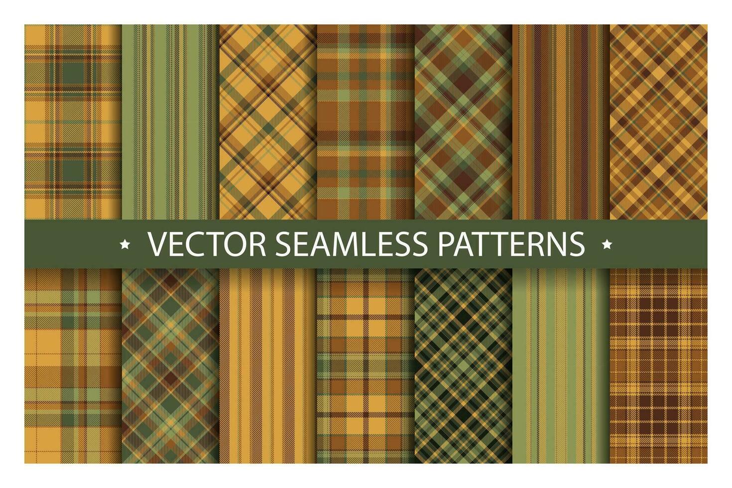 Schotse ruit reeks patroon naadloos plaid vector. meetkundig achtergrond kleding stof textuur. modern controleren mode sjabloon voor textiel afdrukken, omhulsel papier, geschenk kaart, behang vlak ontwerp. vector