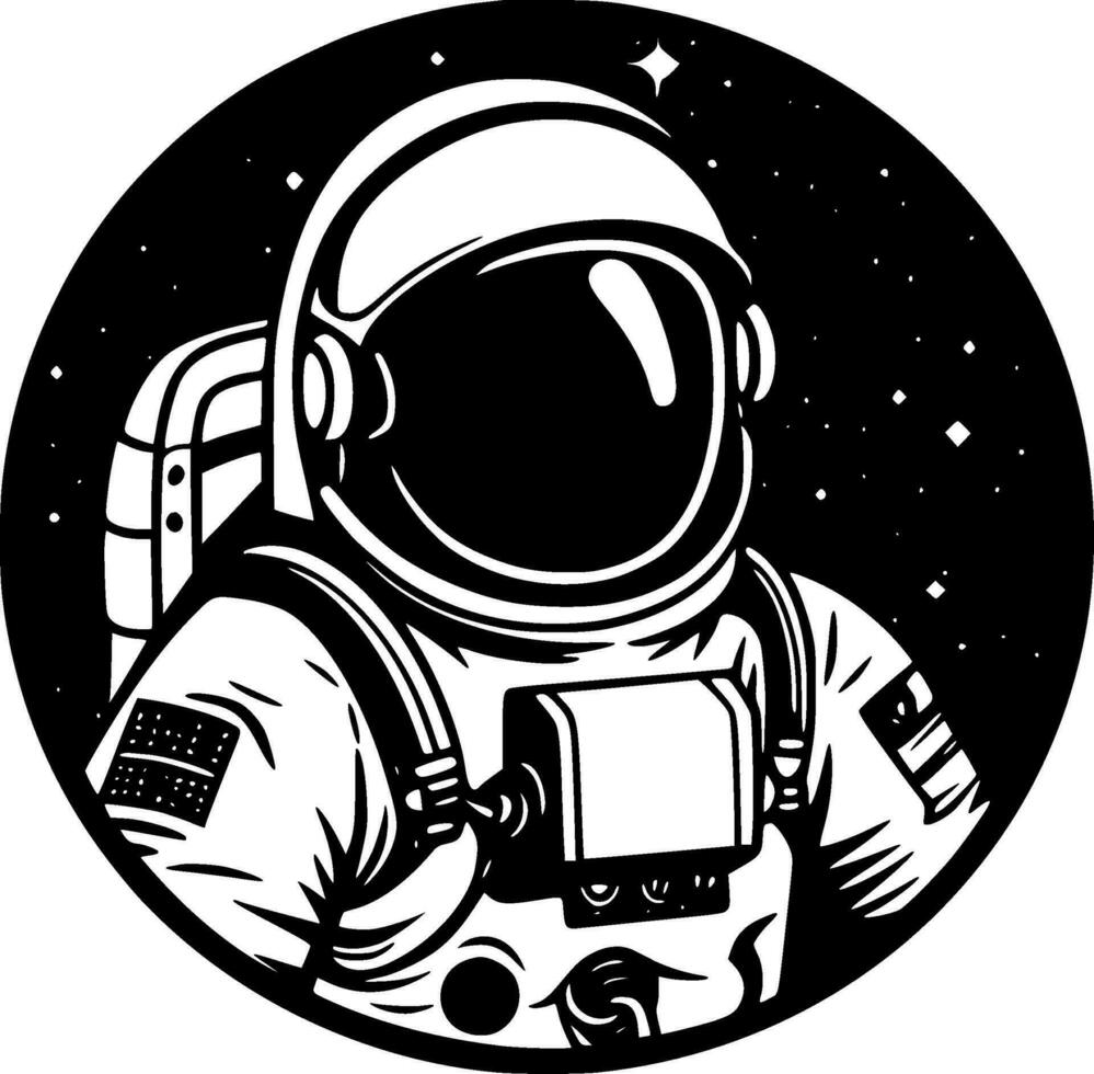 astronaut - hoog kwaliteit vector logo - vector illustratie ideaal voor t-shirt grafisch