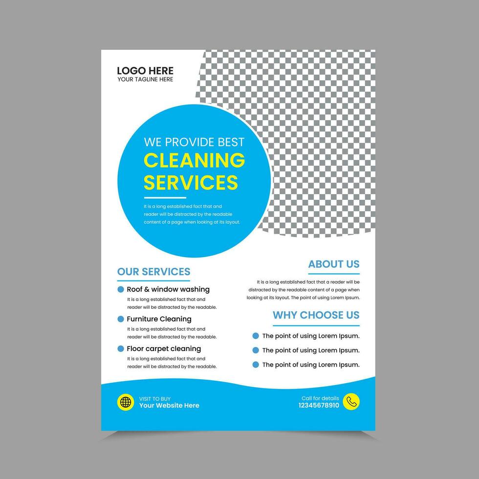 schoonmaak onderhoud a4 folder sjabloon ontwerp. huis schoonmaak onderhoud poster folder sjabloon, poster brochure ontwerp, folder, brochure ontwerp. vector illustrator eps 10 versie bewerkbare en afdrukken klaar.