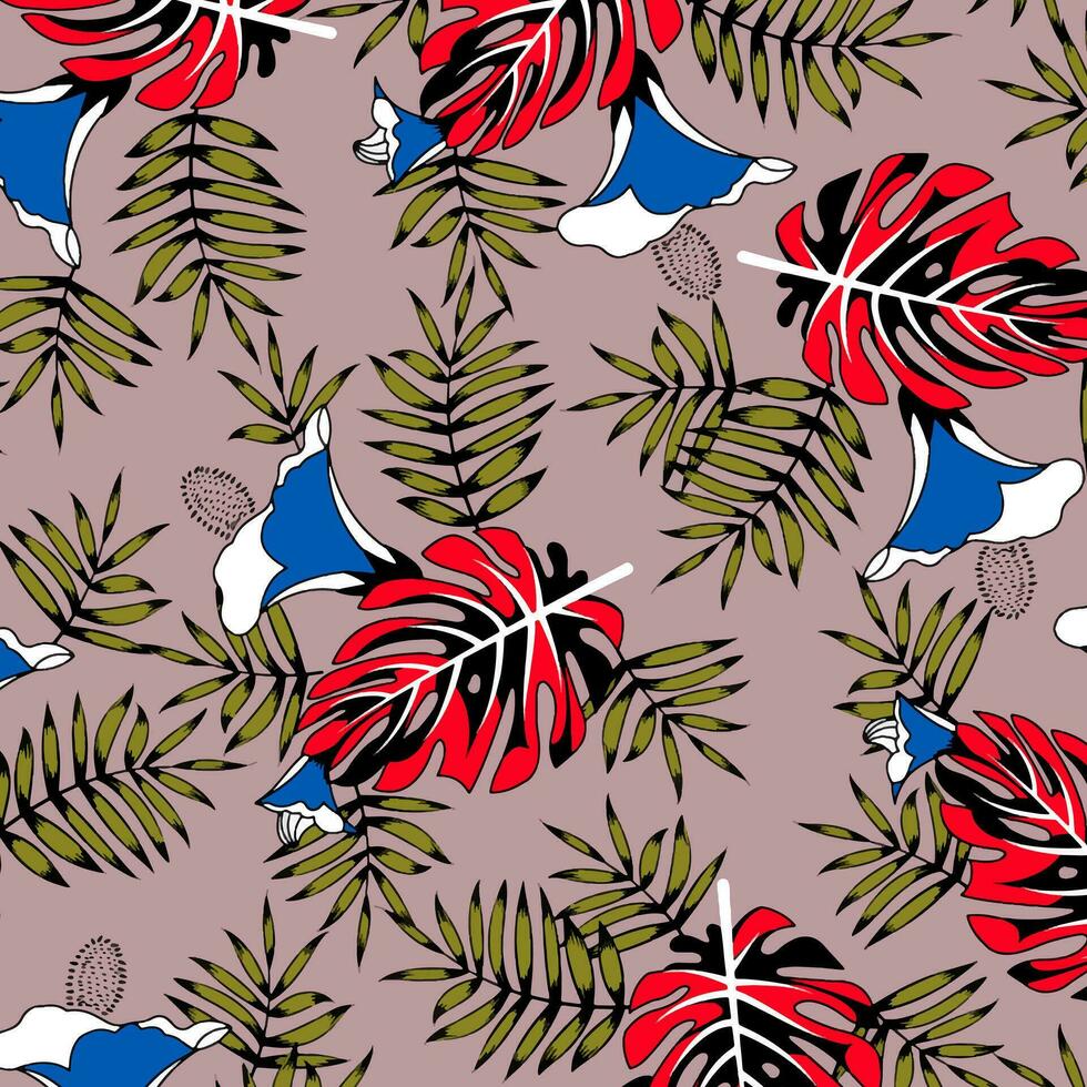 bloemen abstract patroon geschikt voor textiel en het drukken behoeften vector