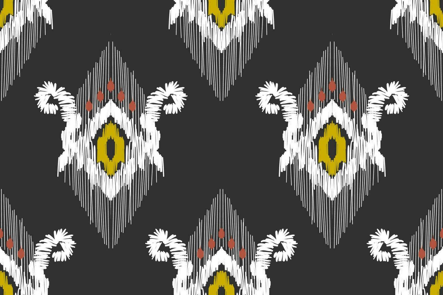 etnisch abstract ikat kunst. volk borduurwerk, en Mexicaans stijl. aztec meetkundig kunst ornament print ontwerp voor tapijt, behang, kleding, inpakken, kleding stof, omslag, textiel vector