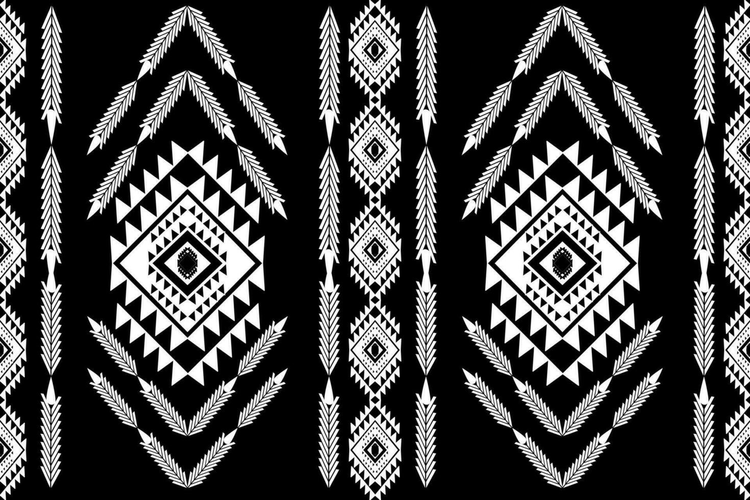 etnische abstracte ikat kunst. naadloos patroon in tribal, volksborduurwerk en Mexicaanse stijl. Azteekse geometrische kunst ornament print.design voor tapijt, behang, kleding, inwikkeling, stof, hoes, textiel vector