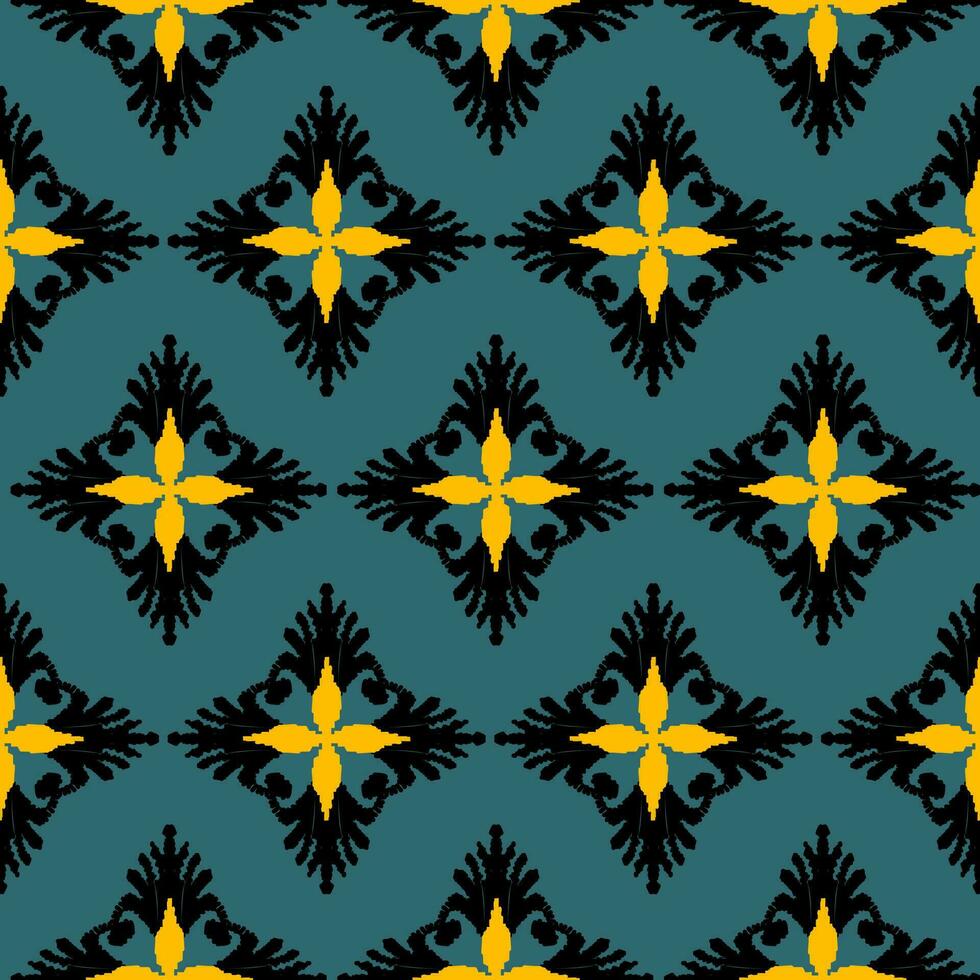 naadloos patroon, traditioneel etnisch patroon Aan blauw achtergrond, aztec abstract vector patroon.