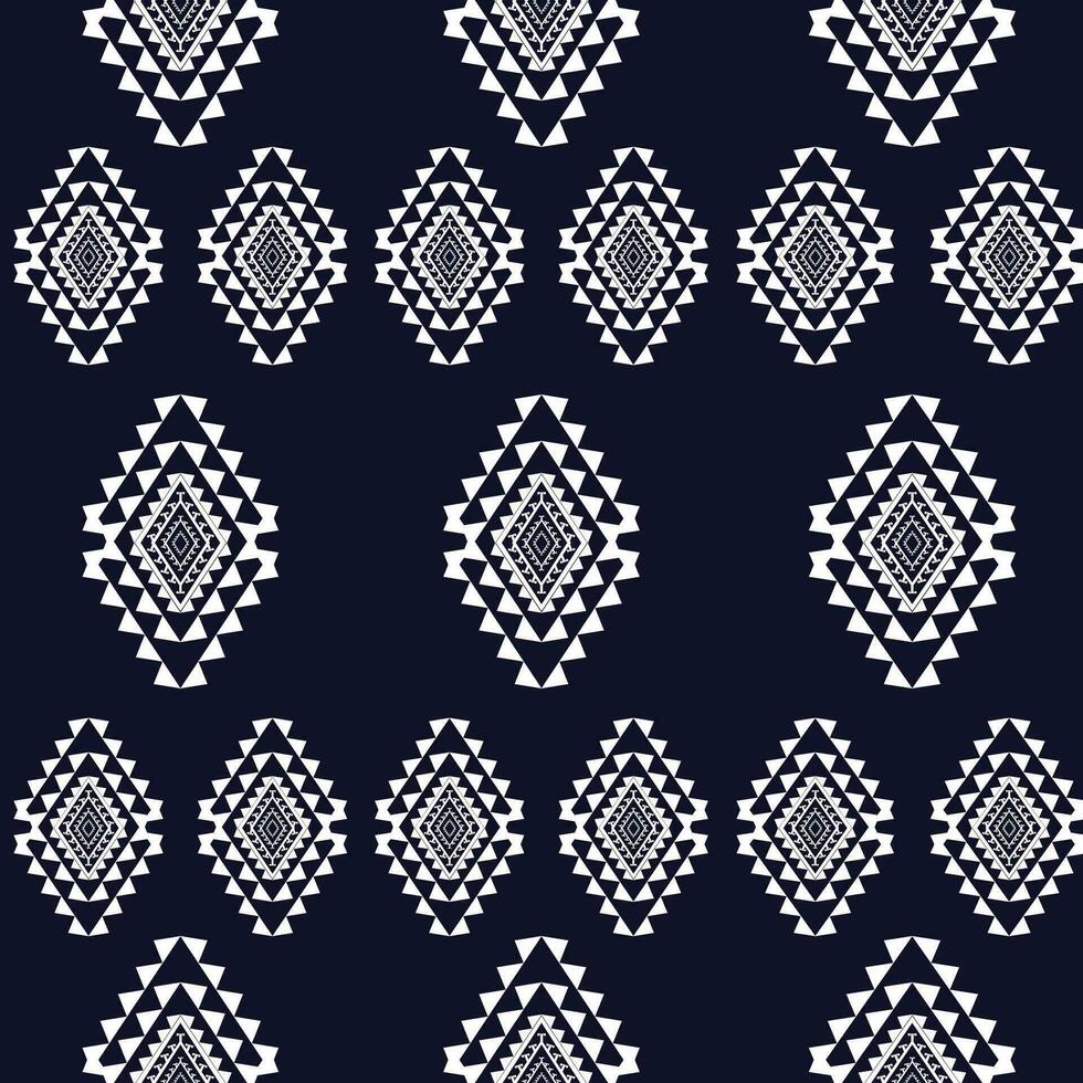 etnische abstracte ikat kunst. naadloos patroon in tribal, volksborduurwerk en Mexicaanse stijl. Azteekse geometrische kunst ornament print.design voor tapijt, behang, kleding, inwikkeling, stof, hoes, textiel vector