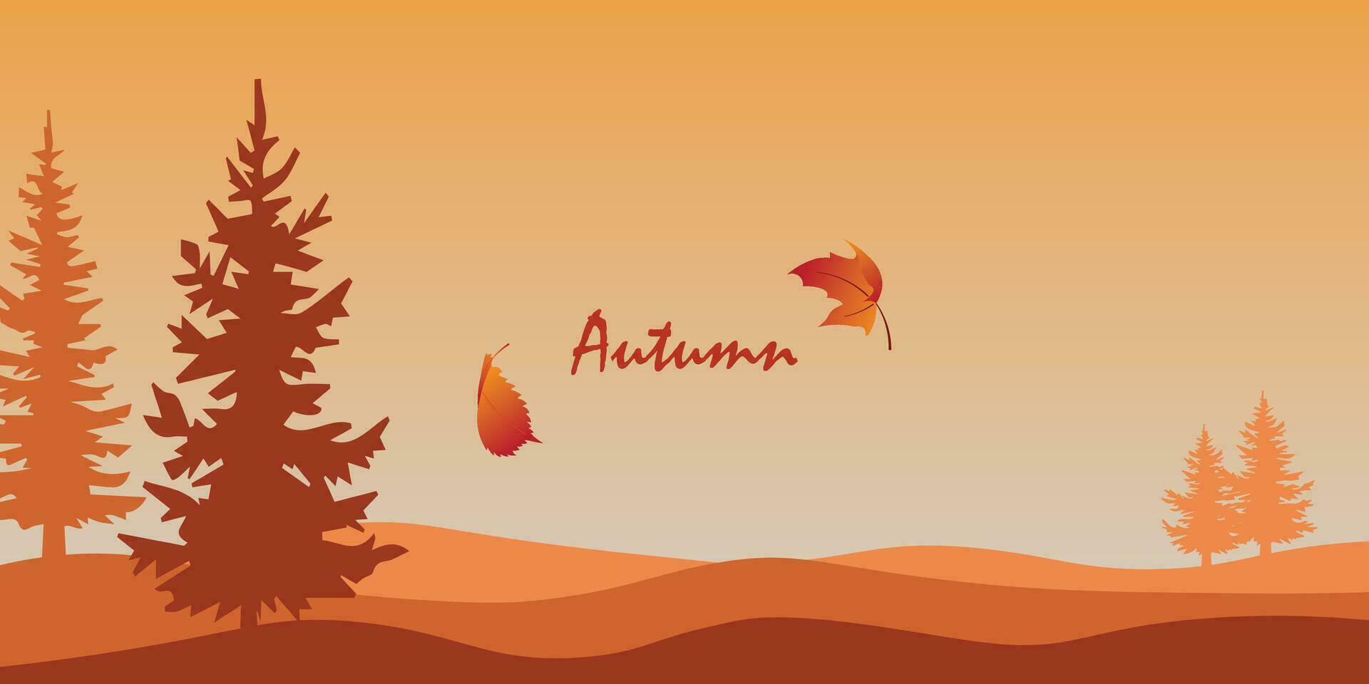 achtergrond ontwerp met minimalistische kleuren met een herfst thema. vector