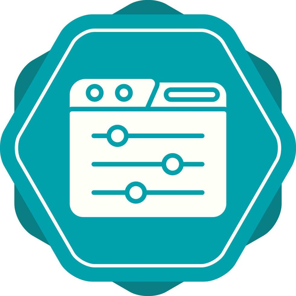 bedieningspaneel vector pictogram