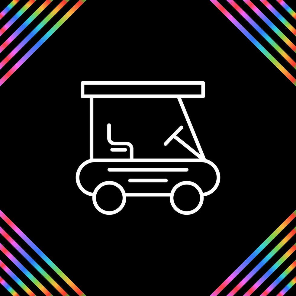 golf buggy vector icoon